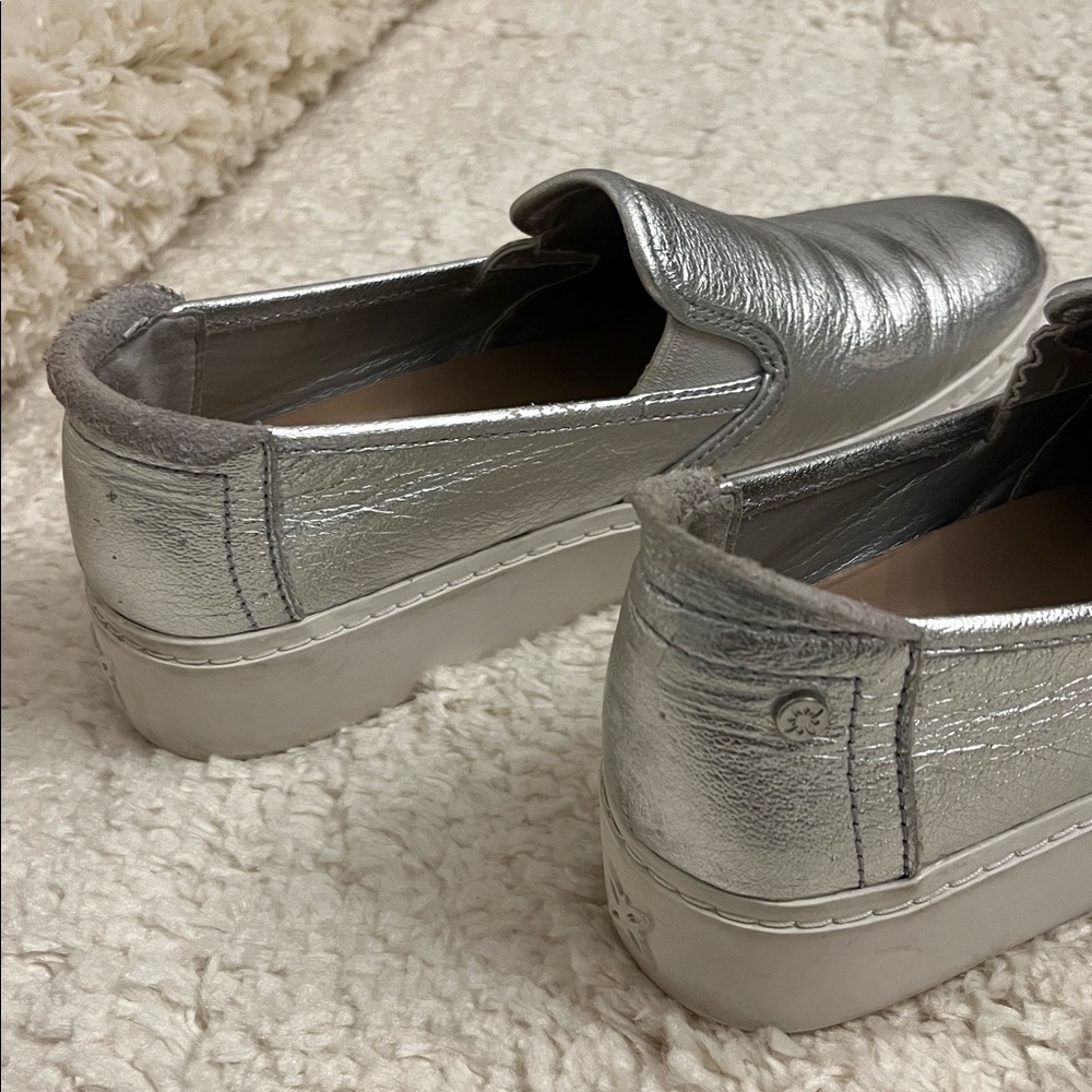 Bcbgeneration Metallic Silver Loafers - image 2